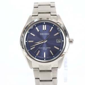 Seiko Brightz Solar Radio-Controlled Watch with Date Function, 7B24 0BHO, Sil...